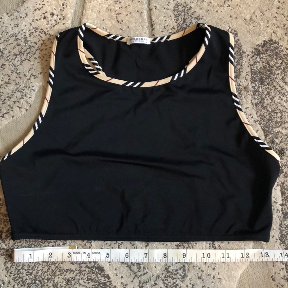 Burberry Racer back bathing suit top